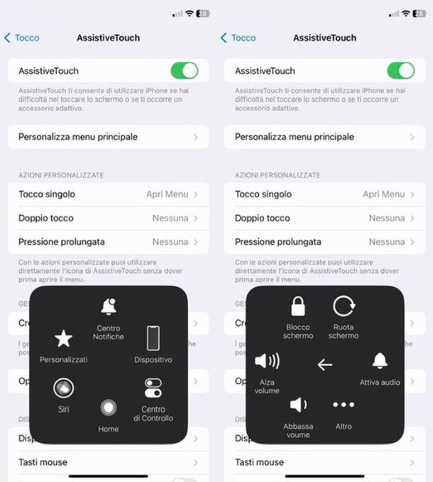 Togliere il silenzioso con AssistiveTouch