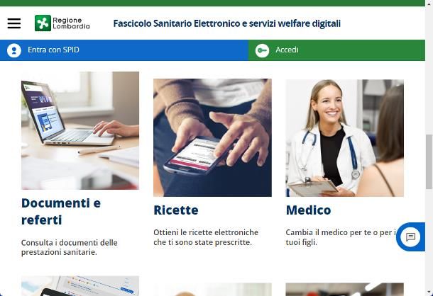 Come accedere al Fascicolo Sanitario con Tessera Sanitaria: Lombardia