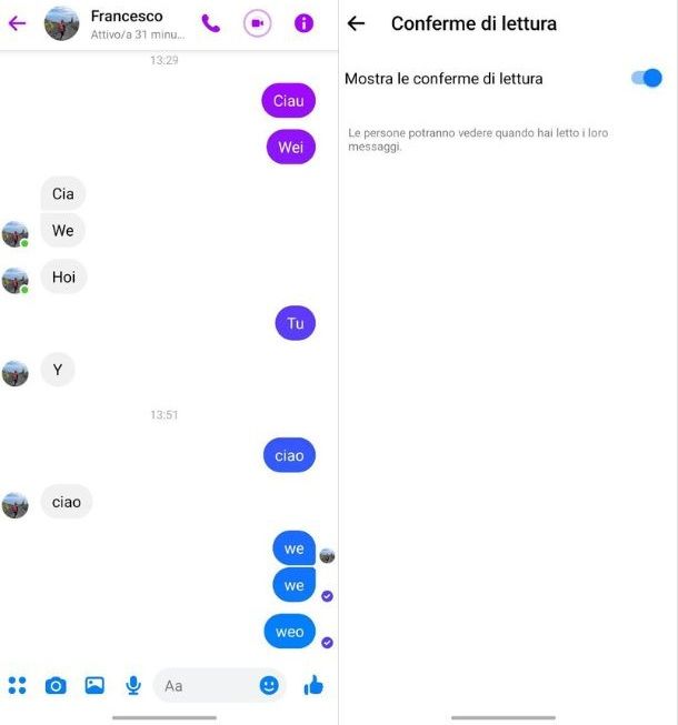 Come sapere se un messaggio è stato letto su Messenger