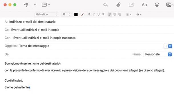 Come rispondere a una mail di presa visione