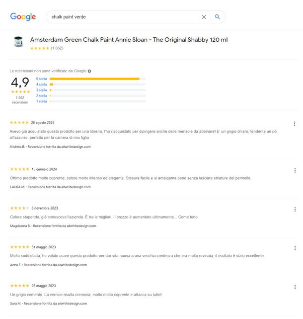 Valutazioni e recensioni Google Shopping