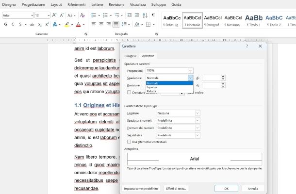 Come eliminare spazi delle parole su Word