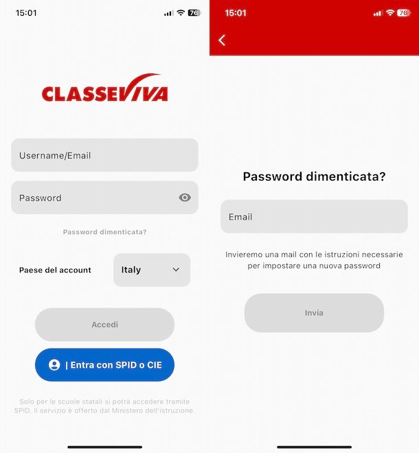 App ClasseViva Famiglia