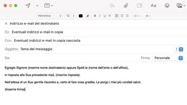 Come rispondere a una mail di ricevuta formale