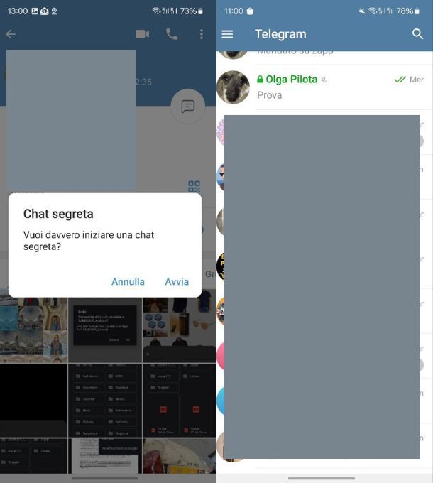 telegram chat segreta
