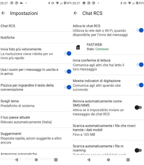 Conferma di lettura Android