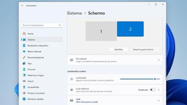 Gestione schermi Windows 11