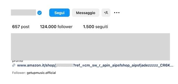 Lista Amazon su Instagram