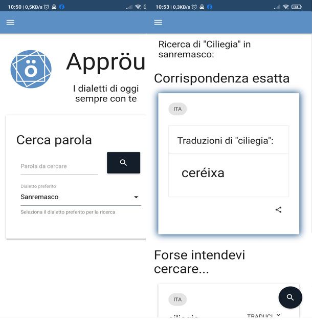 App per tradurre il dialetto sanremasco