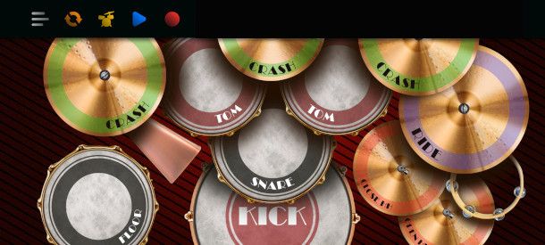 interfaccia app ClassicDrums