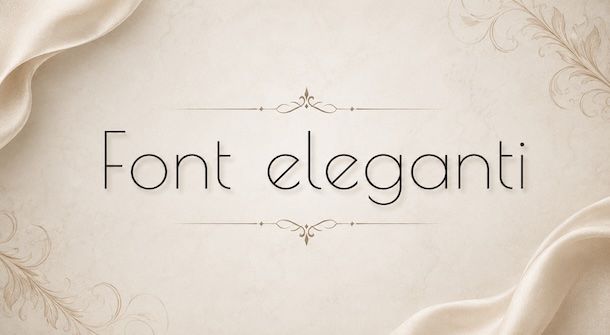 Font eleganti