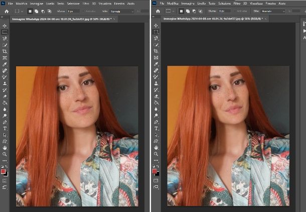 snellire viso Photoshop