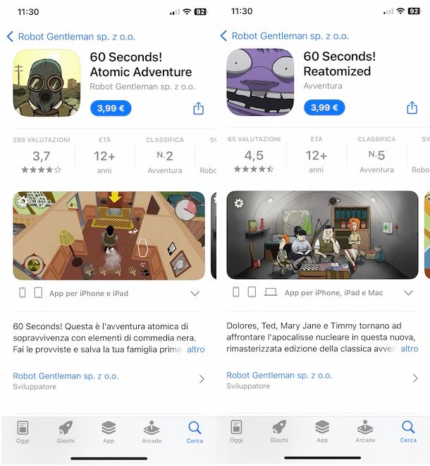 60 Seconds! su iPhone