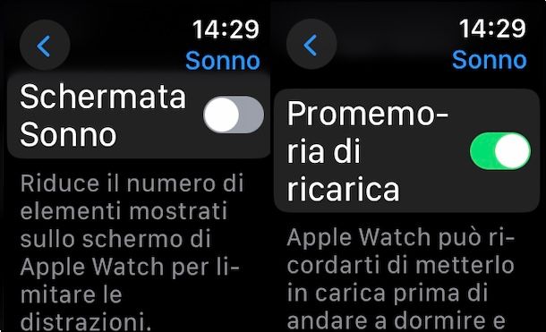 Impostazioni Apple Watch