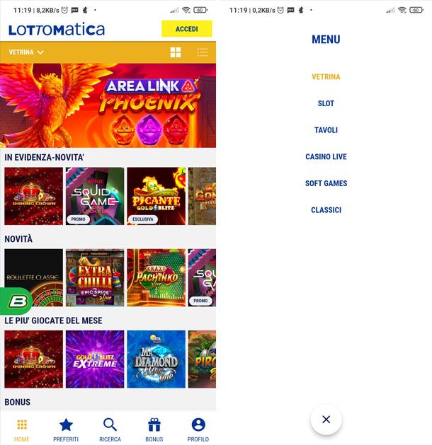 App Lottomatica Casinò