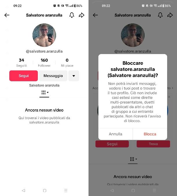 Come bloccare le live su TikTok