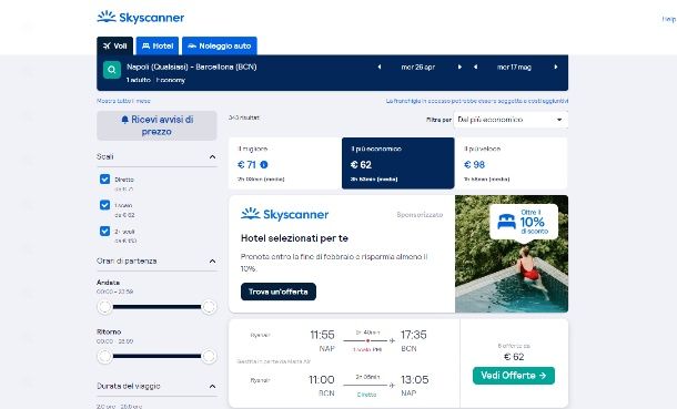 Usare NordVPN per acquistare voli