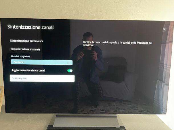 Aggiornamento canali Smart TV LG