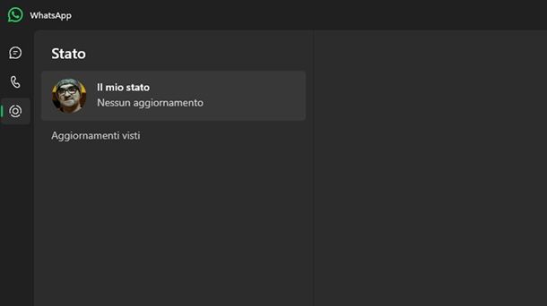 Stato WhatsApp PC