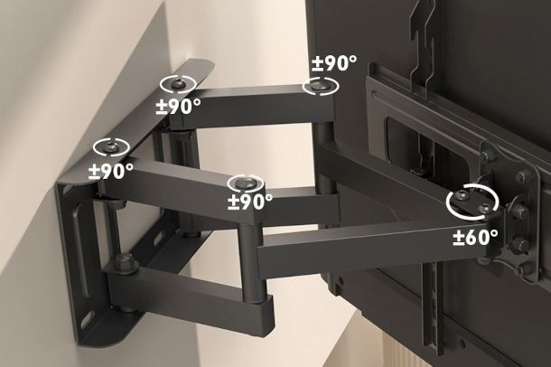 staffa per TV con braccio regolabile