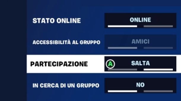 Come mettere Salta su Fortnite console