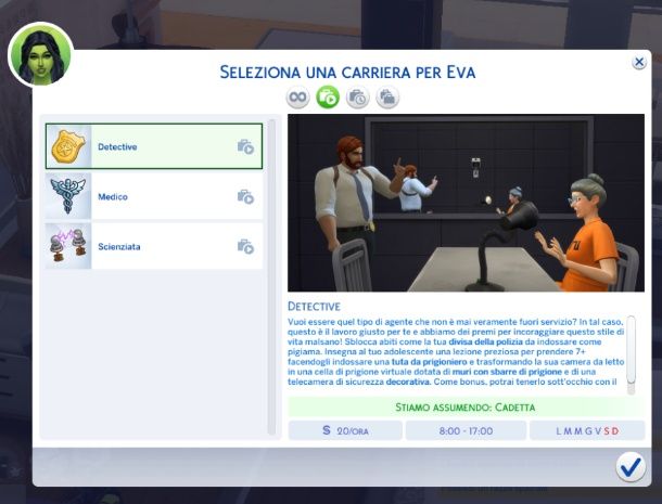 Professioni The sims 4