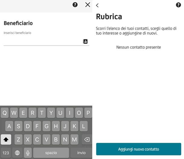 Beneficiario UniCredit Bonifico Salva Rubrica