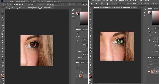 photoshop colorare occhi
