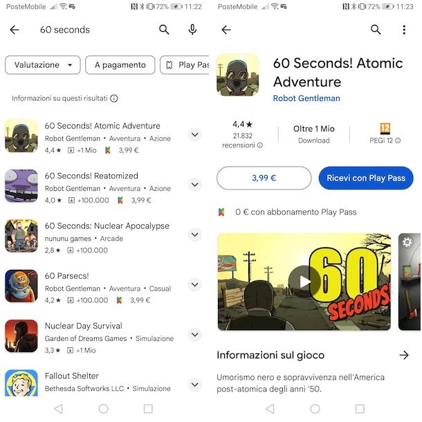 60 Seconds! su Android