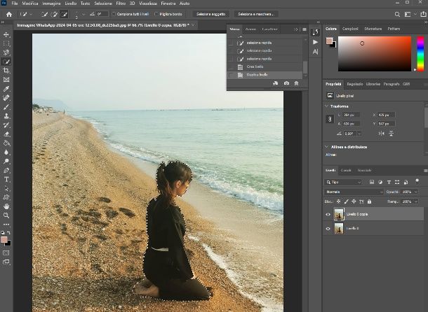 Selezionare soggetto su Photoshop