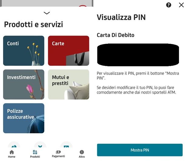 Come recuperare PIN bancomat UniCredit App Mobile Banking