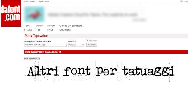 Altri font per tatuaggi