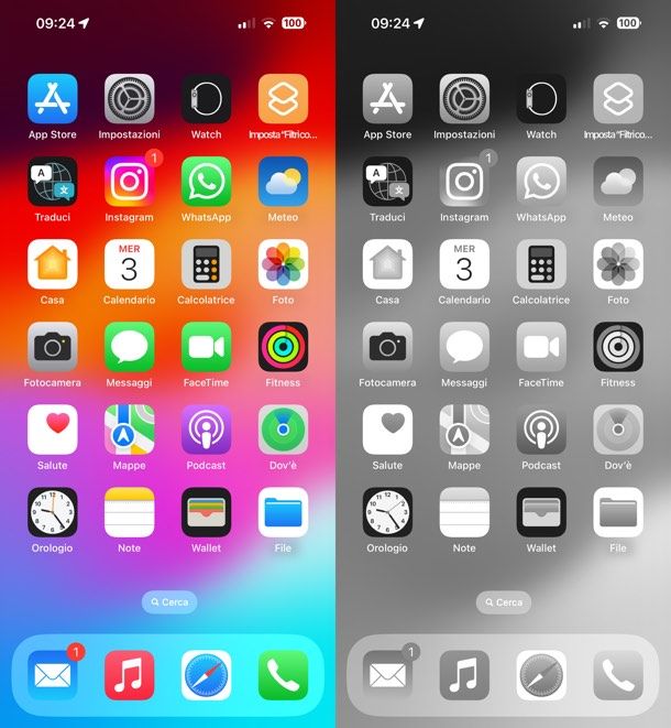 Filtri colore iOS