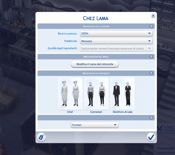 Ristorante the sims 4