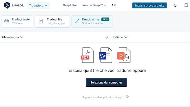 DeepL traduttore