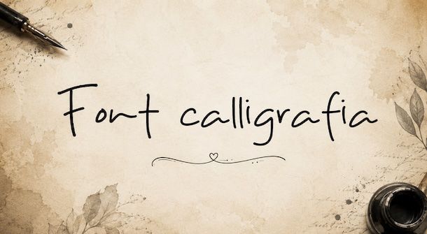Font calligrafia