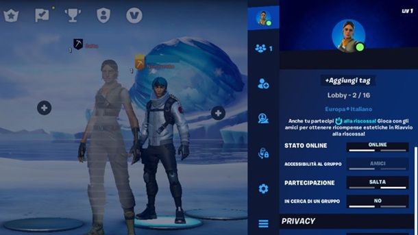 Saltare prossima partita in gruppo Fortnite smartphone e tablet