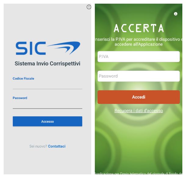 SIC + ACCERTA applicazioni