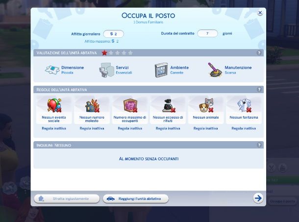 Affitti The Sims 4