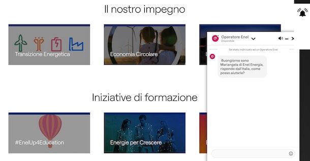 Chattare con Enel Energia