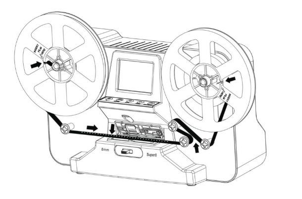 Come inserire pellicola per digitalizzare cassette 8mm