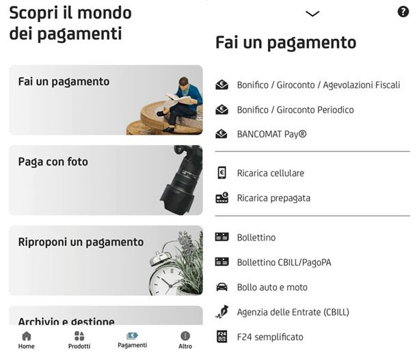 Bonifico online UniCredit App Mobile Banking