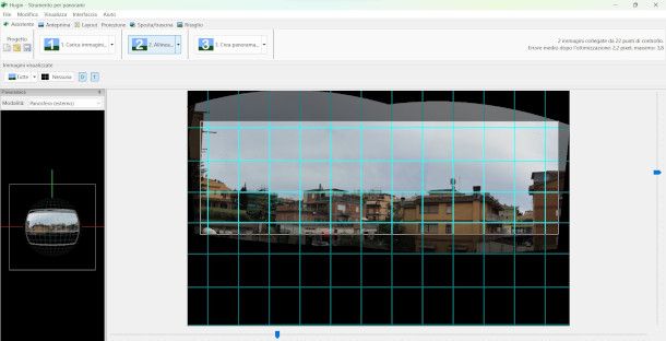 schermata programma Hugin