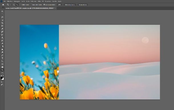 importare seconda foto su Photoshop