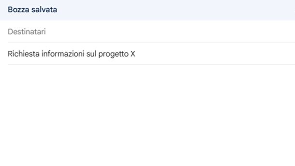 Oggetto email