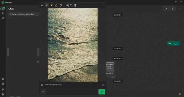 Cerchiare WhatsApp Windows