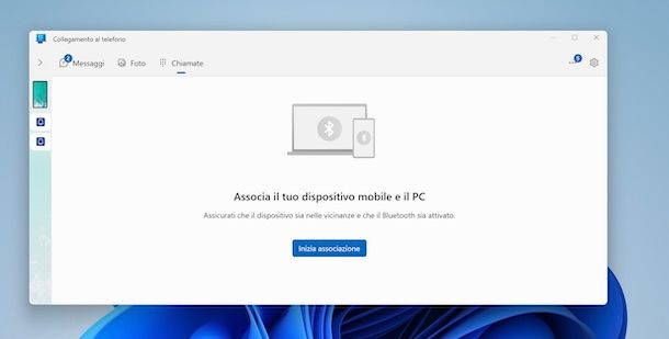 Collegamento al telefono di Windows