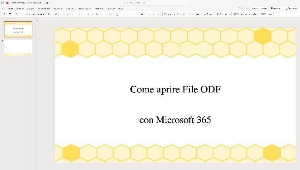 Come aprire File ODF su Microsoft 365