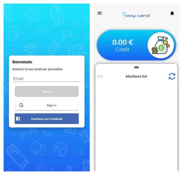Pay4Vend applicazione