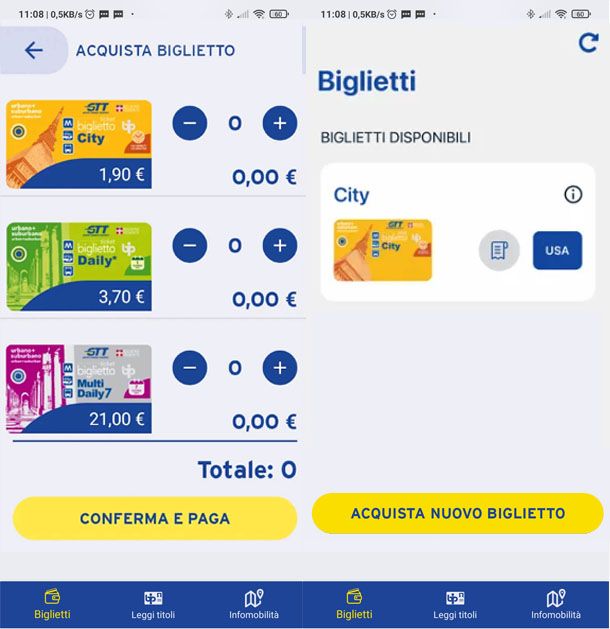 App per comprare biglietti a Torino